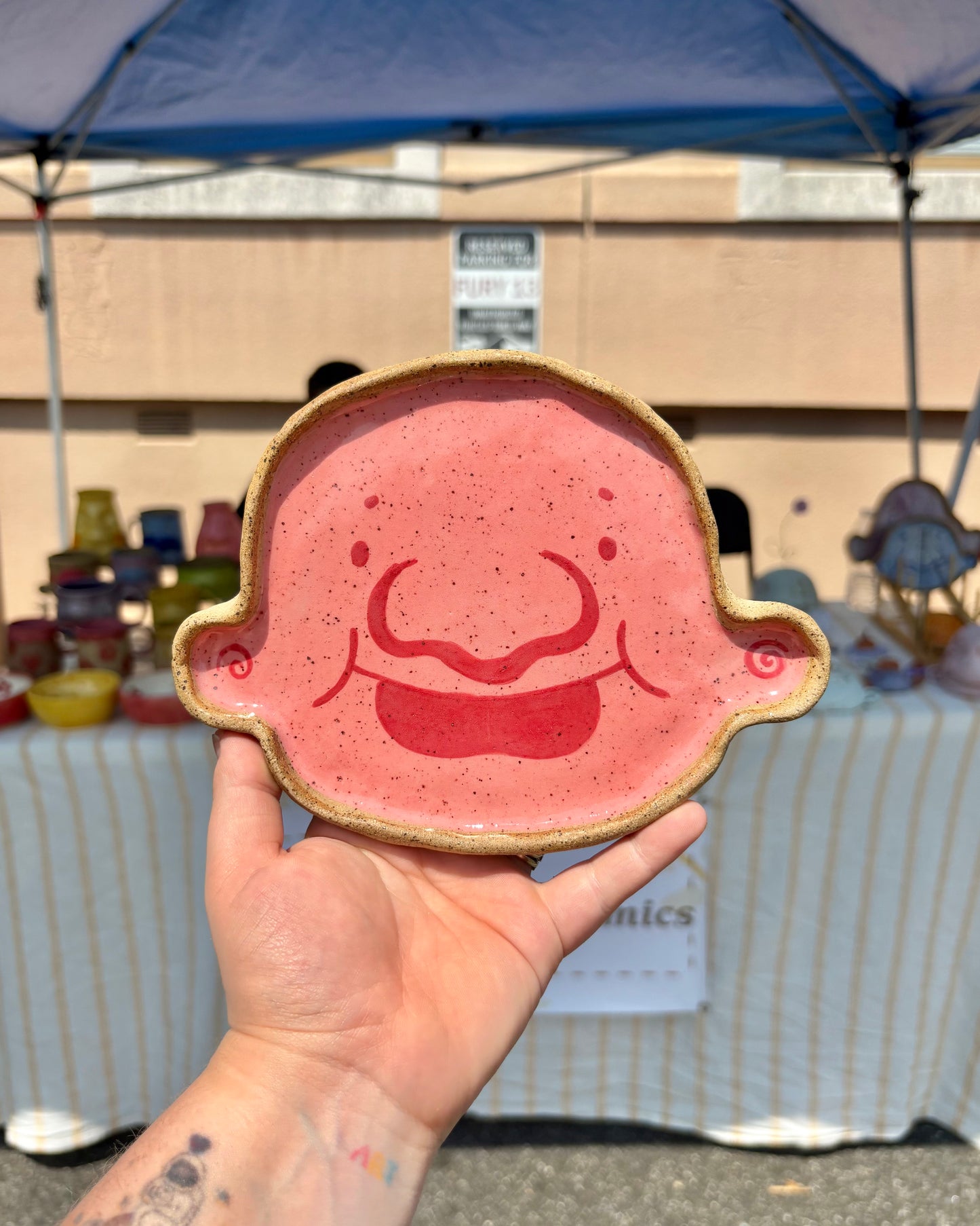 Pink Silly Dude Face Plate