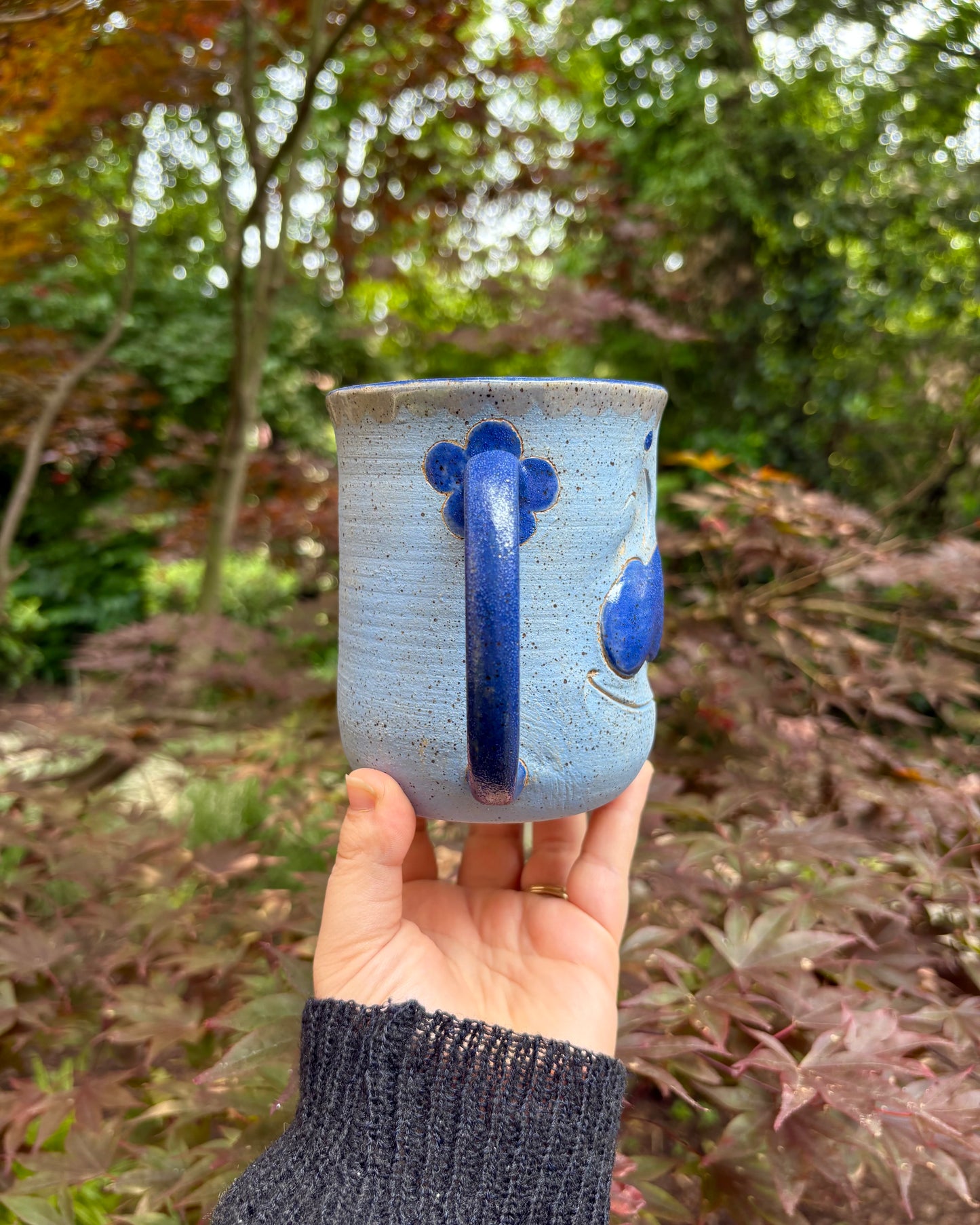 Happy Face Mug in Blue