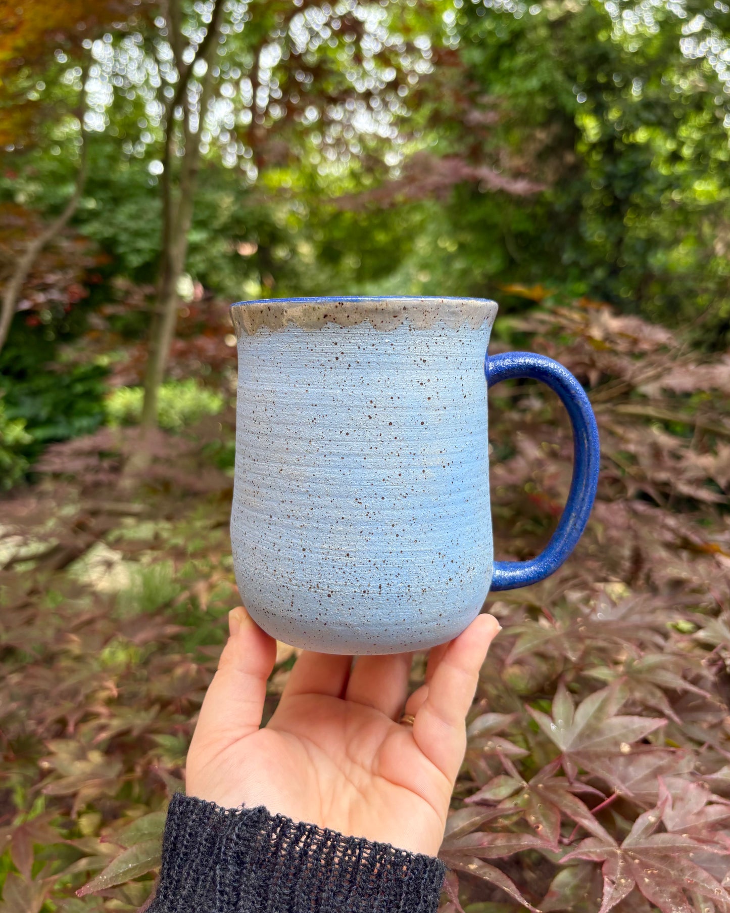 Happy Face Mug in Blue