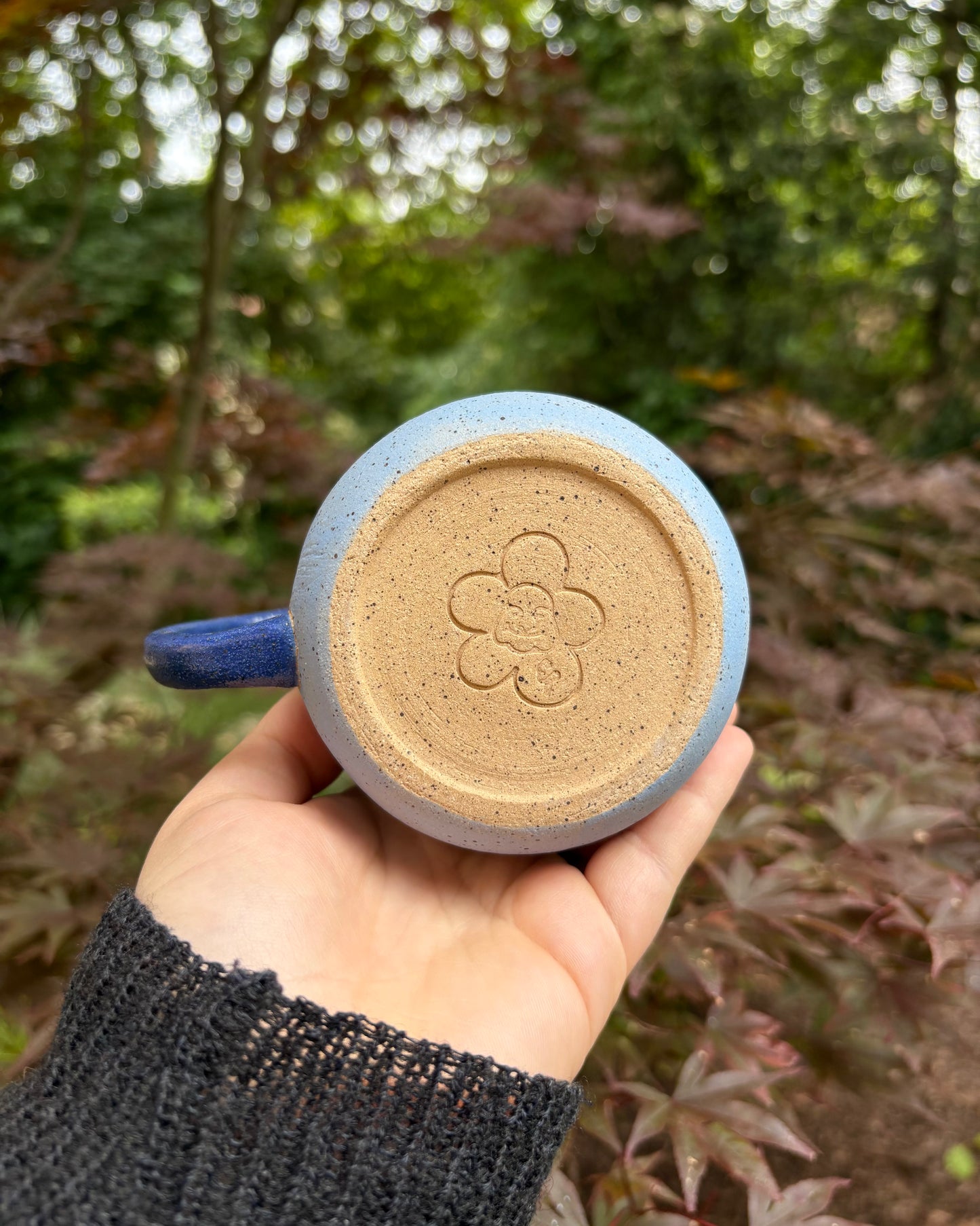 Happy Face Mug in Blue