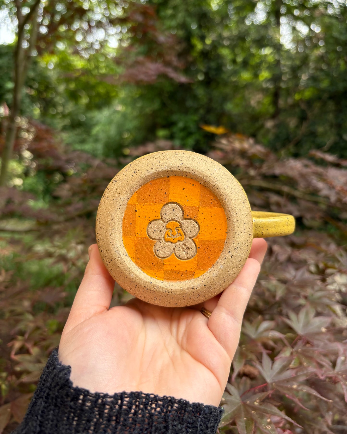 Happy Face Mug in Yellow