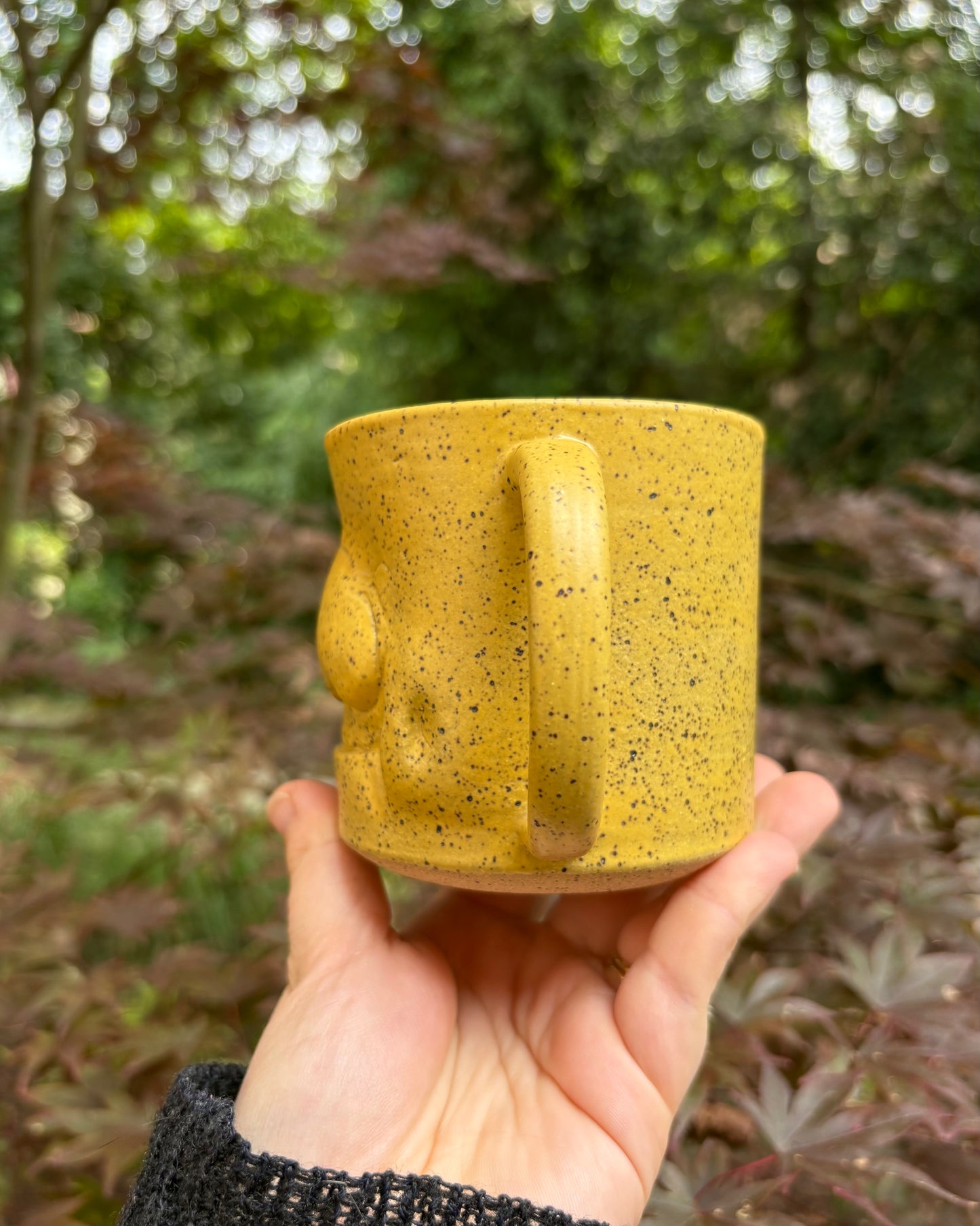 Happy Face Mug in Yellow