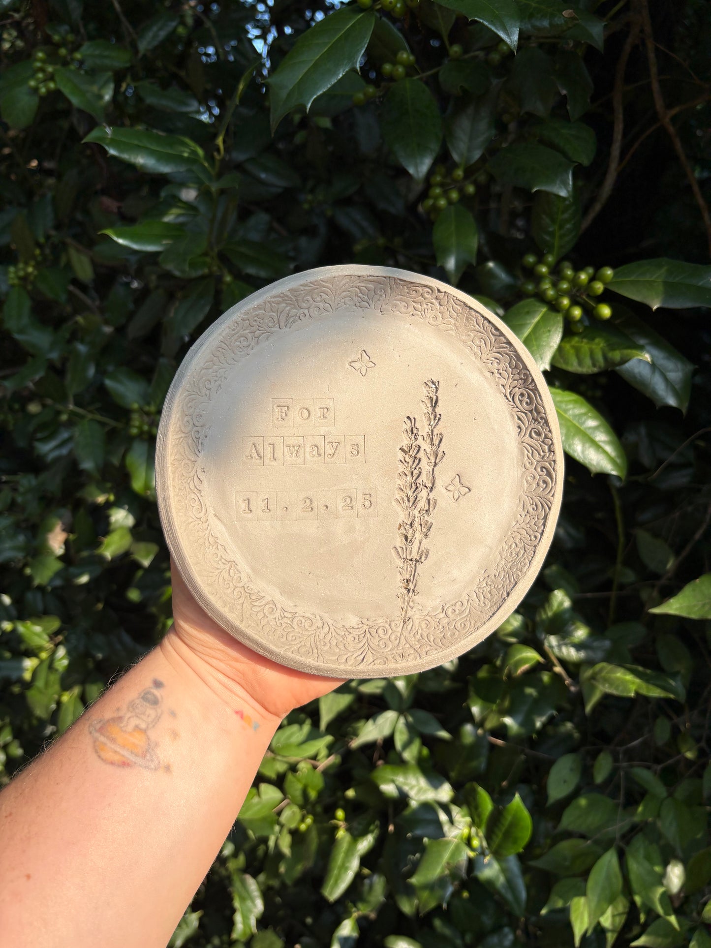 Tickets for the Pressed Floral Plate Workshop at La Cosecha