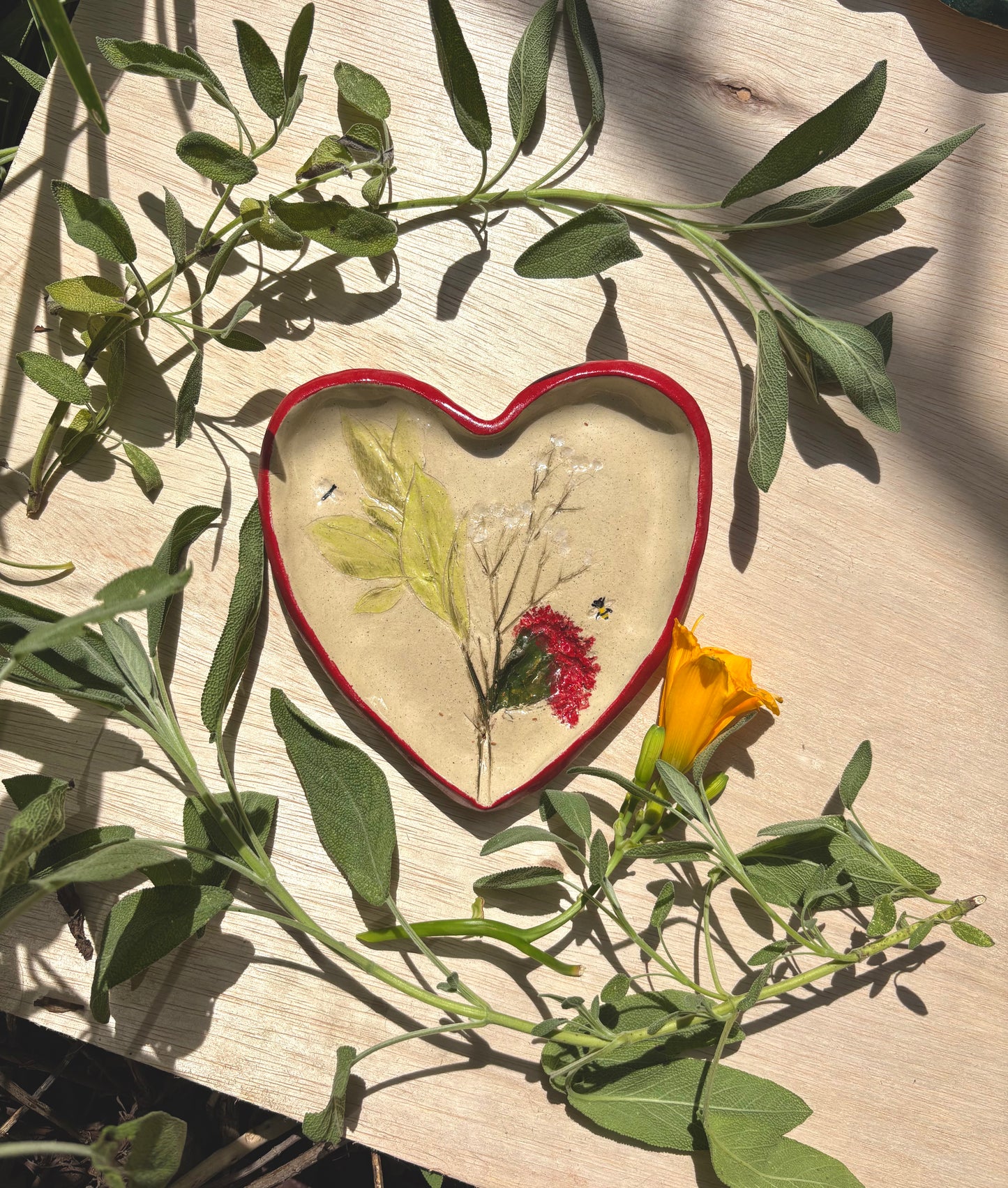 Tickets for the Pressed Floral Plate Workshop at La Cosecha