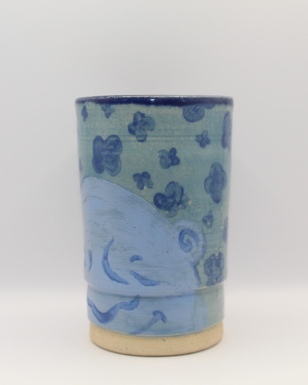 Hand-Painted Tumbler with Lid