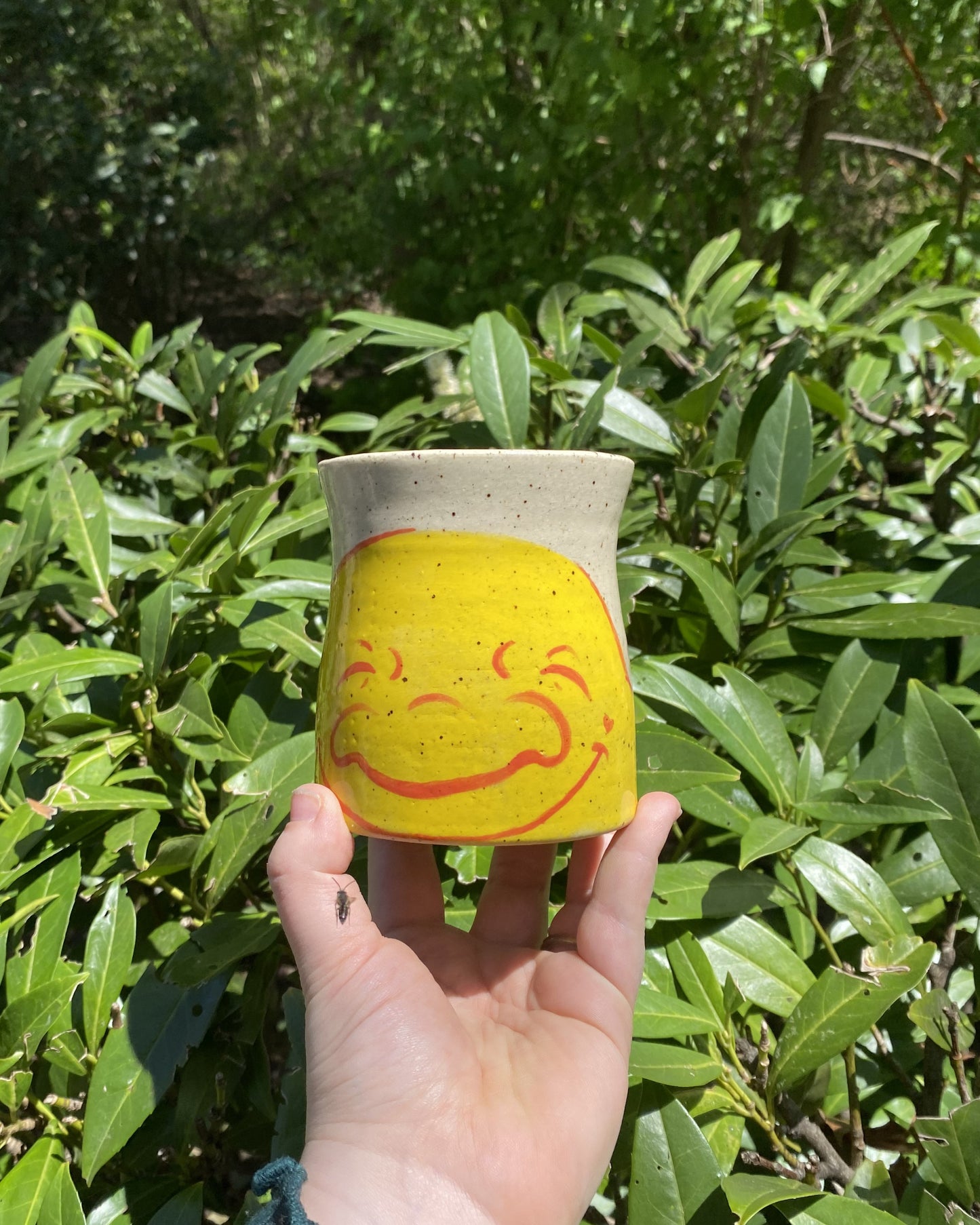 Hand-Painted Flower Mug