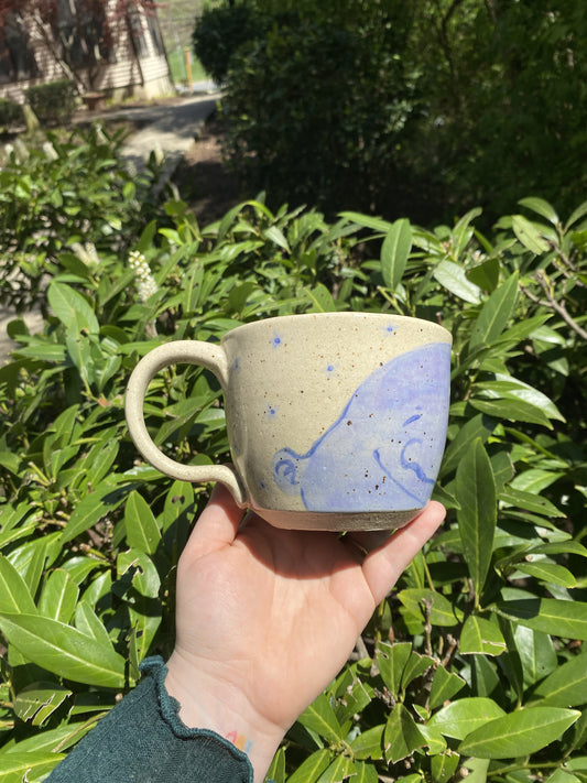 Hand-Painted Happy Face Mug