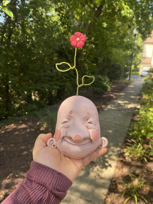 Wallflower Hanging Mask in Pink