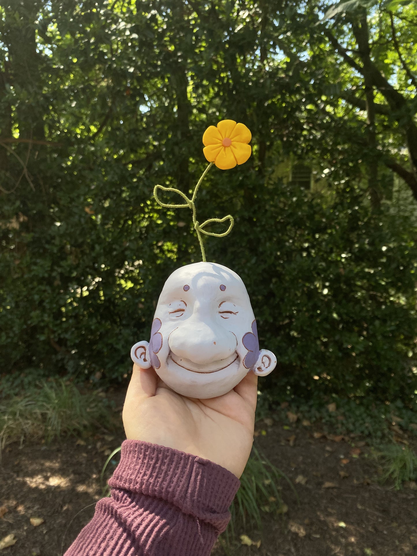 Wallflower Hanging Mask in Purple