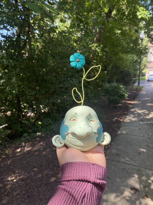 Wallflower Hanging Mask in Green