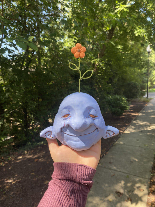 Wallflower Hanging Mask in Blue