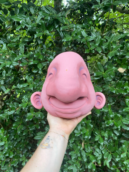 Large Happy Head in Pink