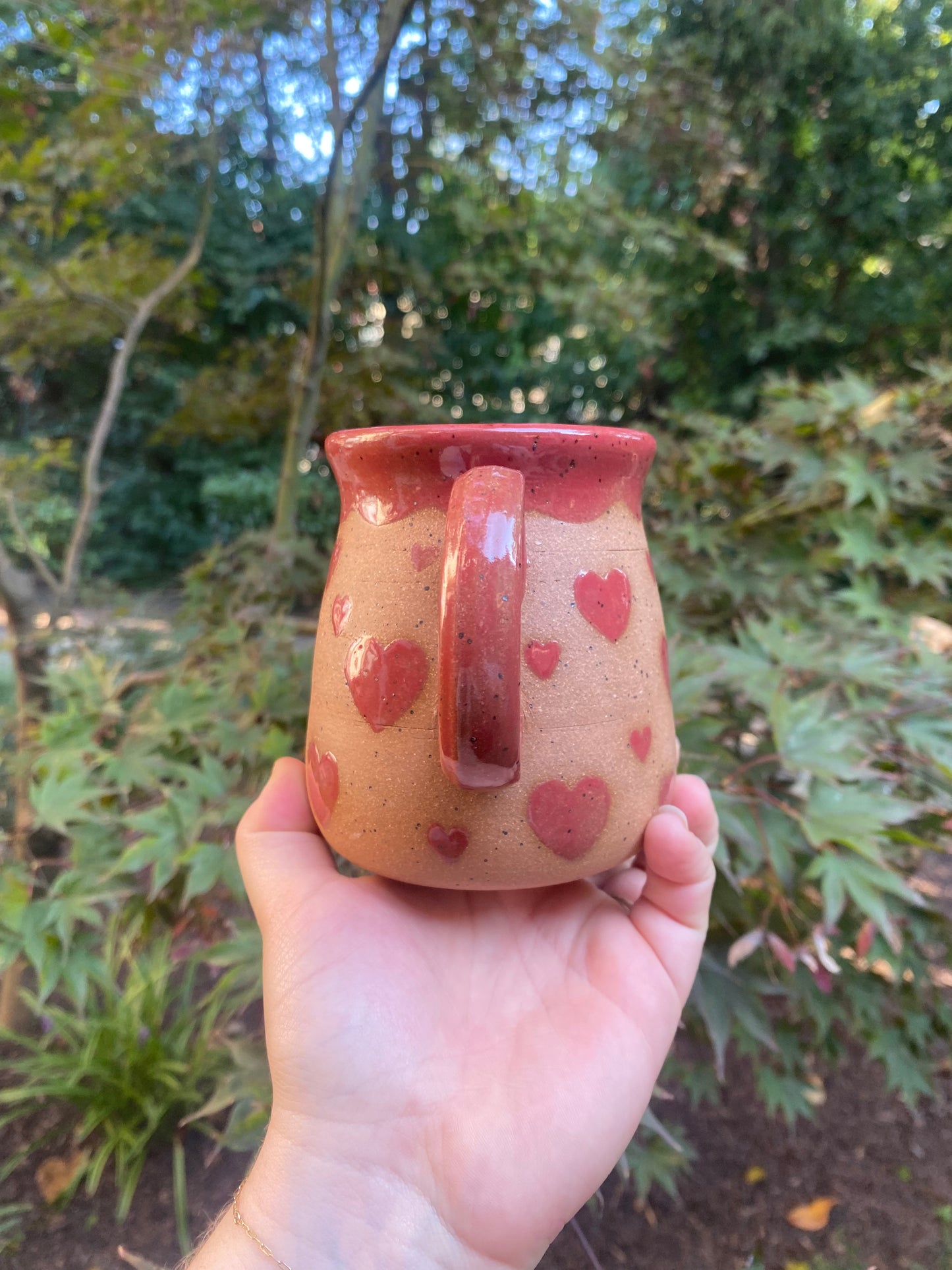 Red Mug With Hearts