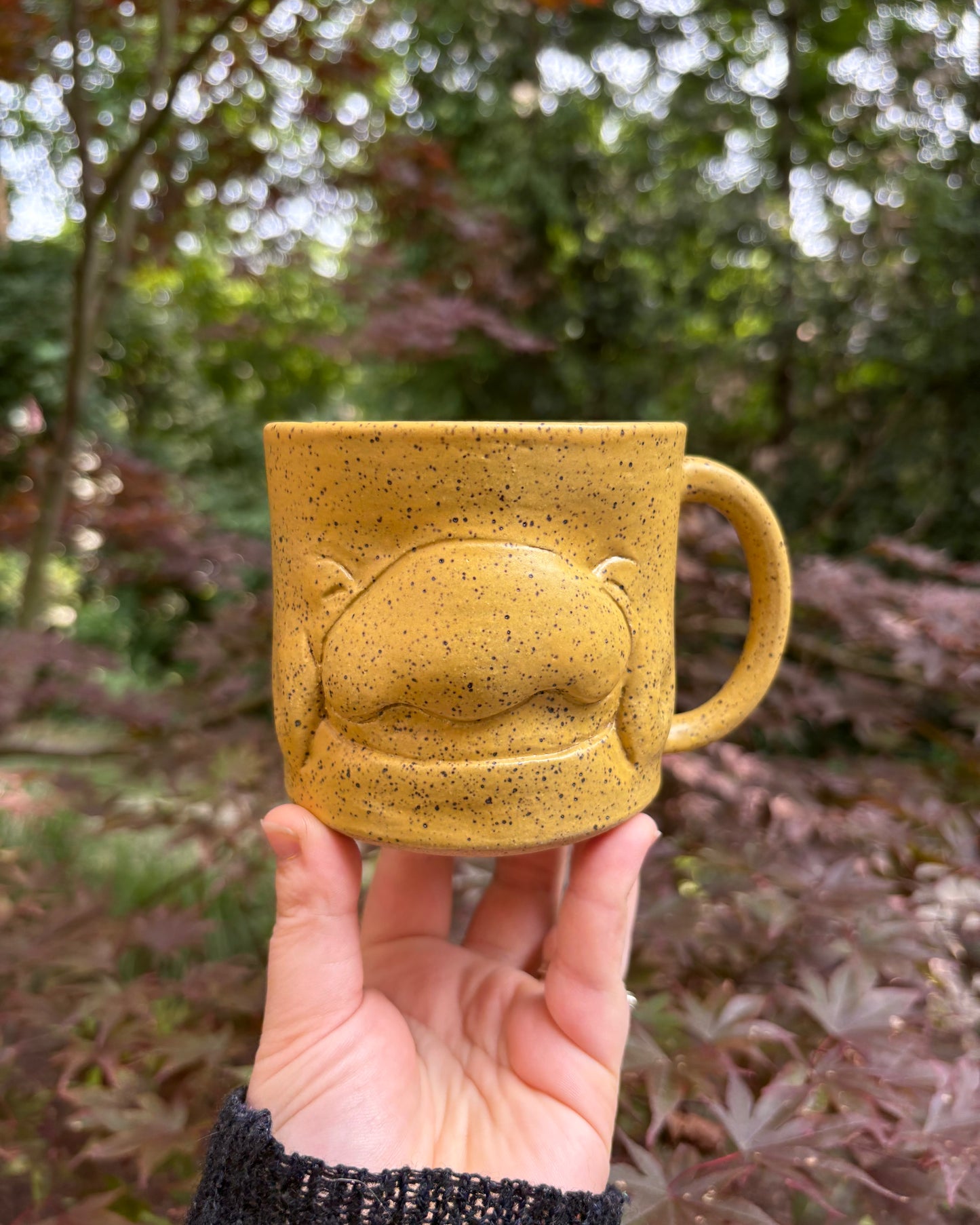 Happy Face Mug in Yellow