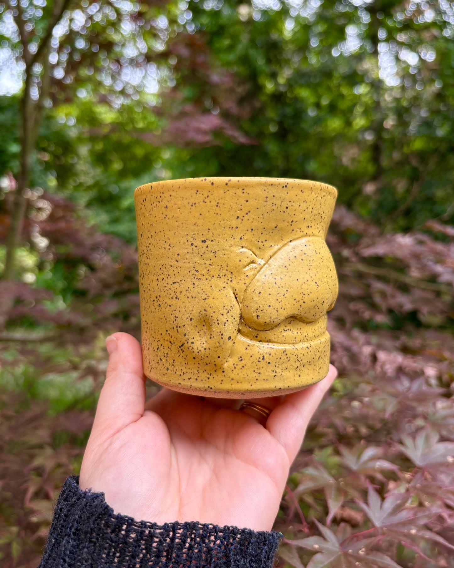 Happy Face Mug in Yellow